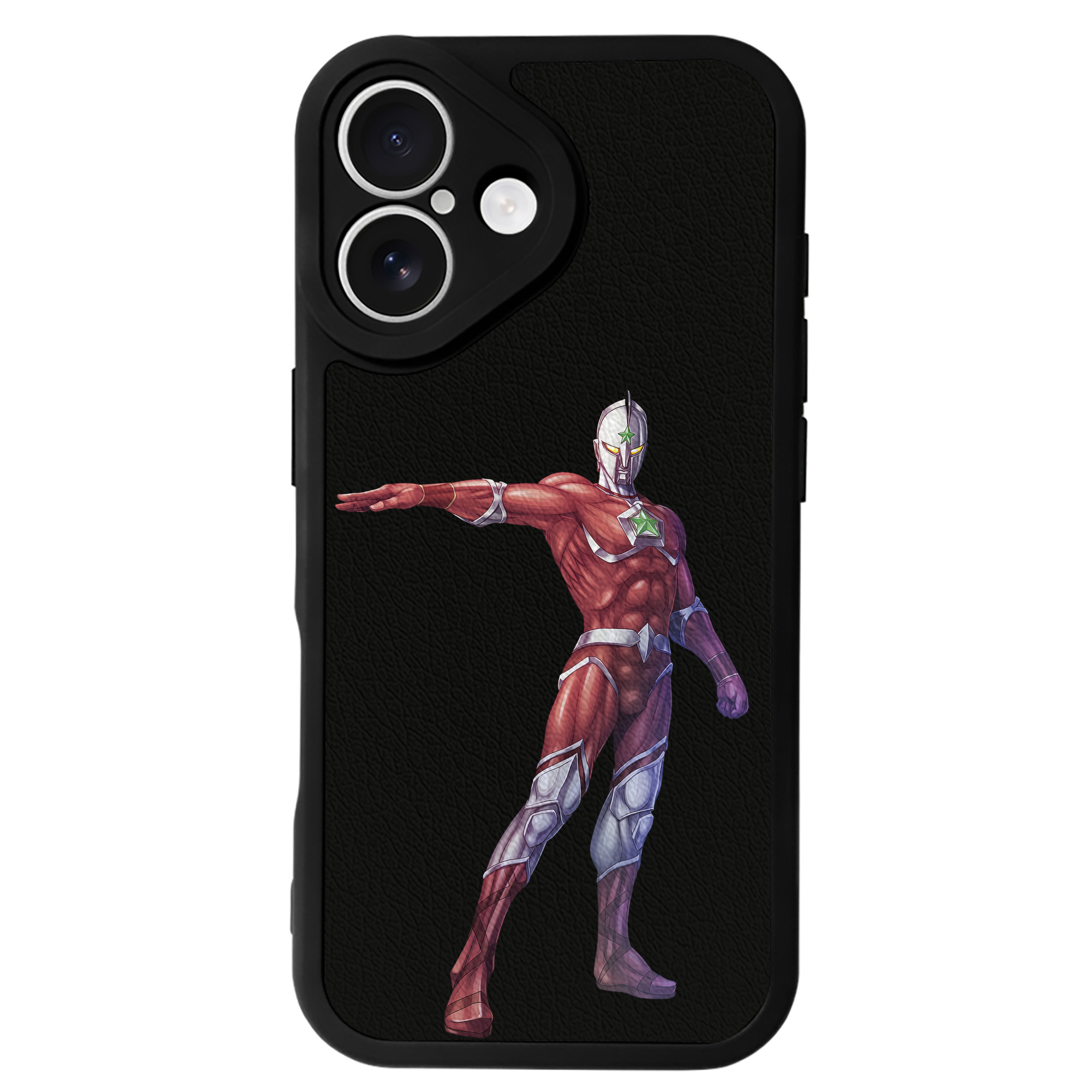 （画像用） ウルトラマン Ultraman 【iPhone 16シリーズ対応】シリコンスマホケース（レザー調） 材質：シリコン